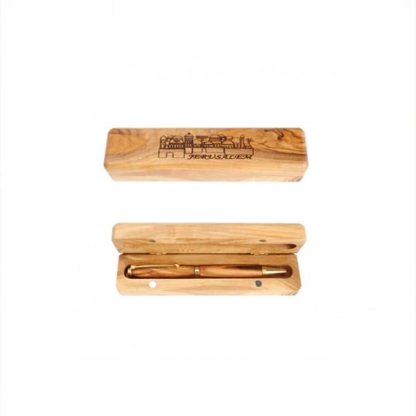 Olive Wood_ Pen in Display Box