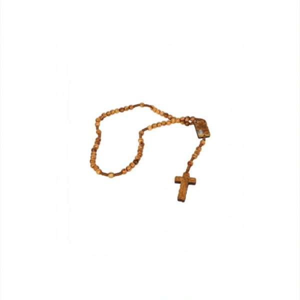 Olive Wood Rosary_ Hail Mary Prayer Centerpiece