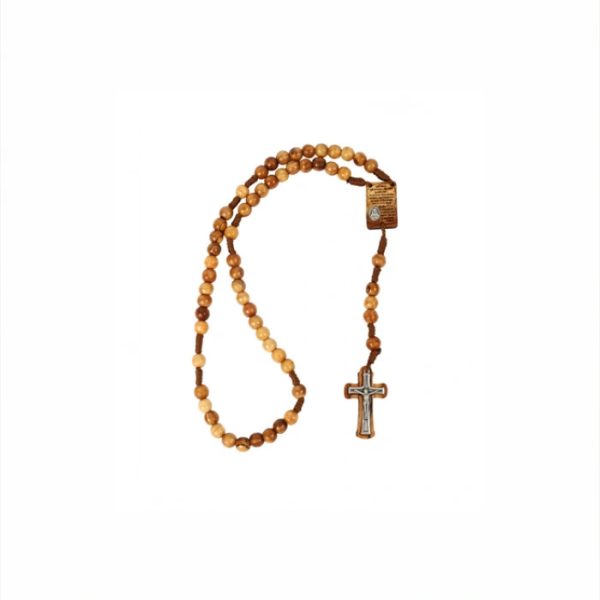 Olive Wood Rosary_ Hail Mary Prayer Centerpiece