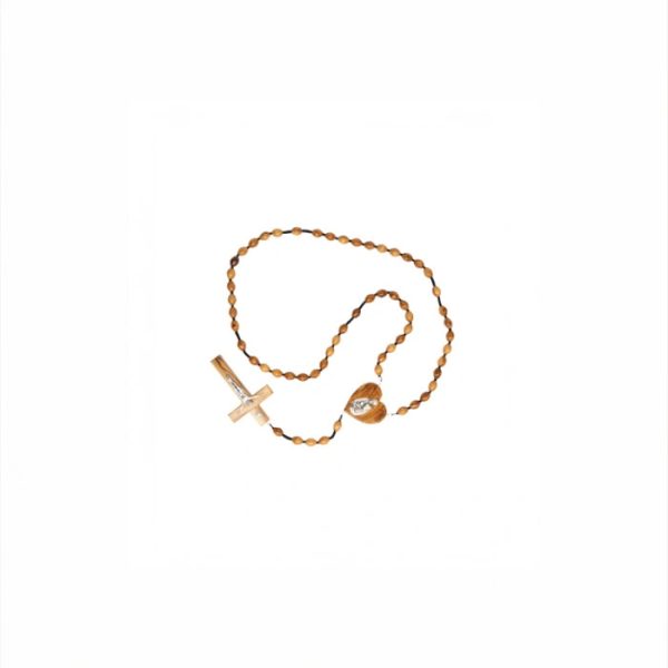 Olive Wood Rosary_ Wall Rosary with Holy Family Centerpiece