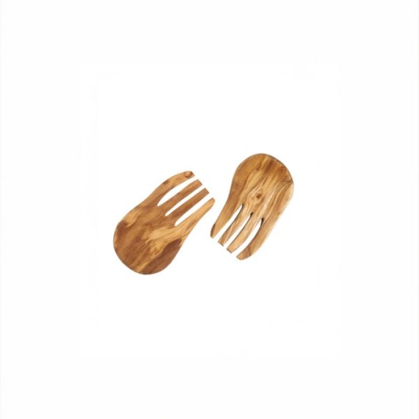 Olive Wood Salad Hands
